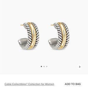 Brand new never worn David Yurman Huggie Hoop Earring